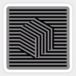 Square Opart Sticker